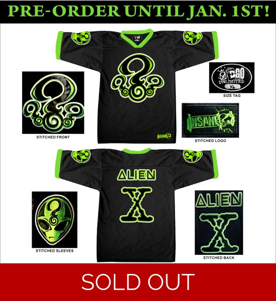 Insane E Alien X Football Jersey